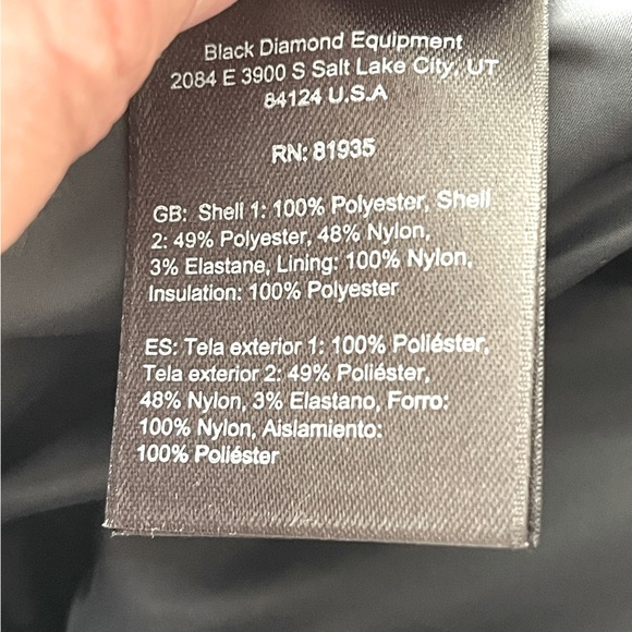 Black Diamond women’s insulated ski pants. Size L. Excellent like new condition - Picture 8 of 8